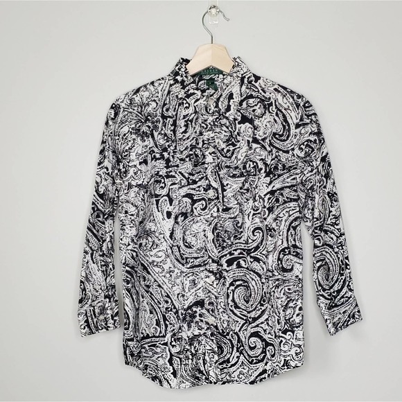 Lauren Ralph Lauren Tops - LAUREN RALPH LAUREN | Print Button Down | M